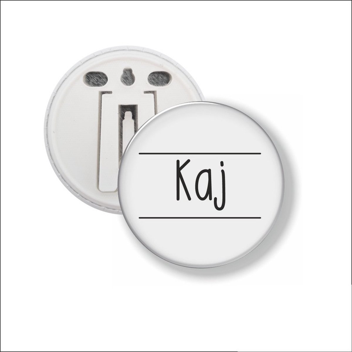 Button Met Clip 58 MM - Kaj