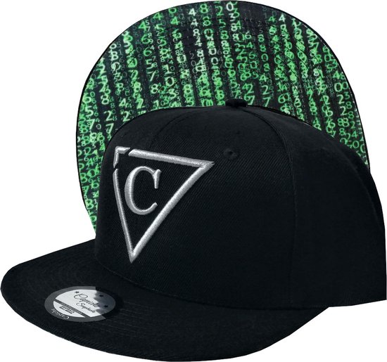 Capiche® Snapback Pet Heren – De Hacker – Zwart – Verstelbaar met Druksluiting – Sportcap – Baseball Cap – Mannen Cap