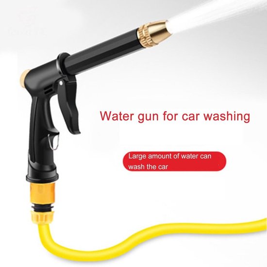 WiseGoods Luxe Hogedruk Tuinslang Drukspuit - Hogedrukspuit - Hogedrukreinigers - Waterpistool - Hogedrukreiniger - Tuin - Zwart van Merkloos	 — afbeelding 3