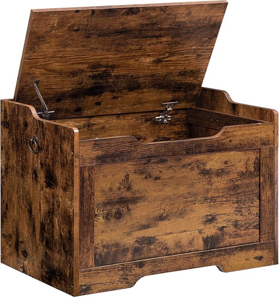 Leomark houten speelgoedkist op wielen, zitbank met opbergruimte, speelgoedkist met deksel, kinderbank - kistbank voor kinderen, witte opbergbox 91L, hoogte: 46 cm (vlinders