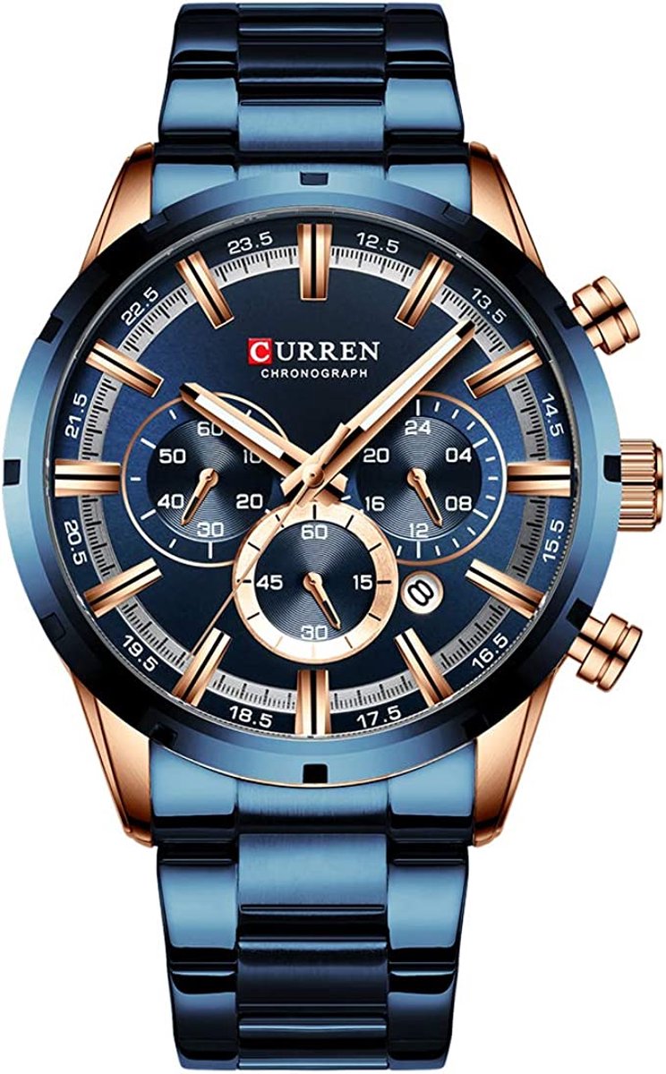 Curren - Jongens - Horloge - 52 mm - Blauw - Curren