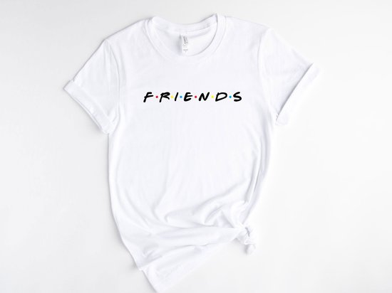 Lykke  Friends T shirt | Friends | Unisex T-shirt | Heren & Dames | Wit | Maat S