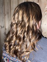 Hair Tinsels - GlitterHaar - Festival Glitter Haar Extensions - 100 Hairtinsels - Inclusief Tutorial - Veel Kleuren - Brons