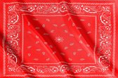 Boerenzakdoek vlag | Boerenzakdoek rood| 200x 100 cm