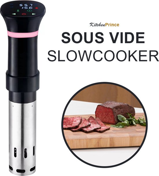 terras Zeeanemoon premier KitchenPrince Sous Vide Stick - slow cooker - precision cooker - waterproof  stick -... | bol.com