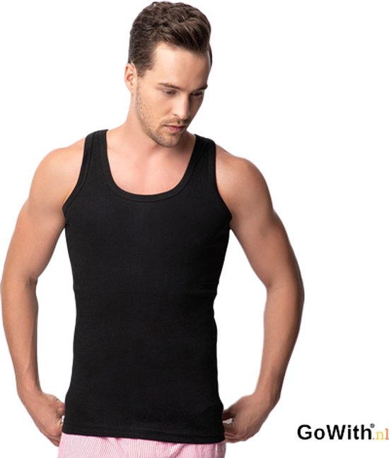 DONEX - coton - maillot de corps homme - 1 paire - chemise homme - cadeau homme - noir - taille S