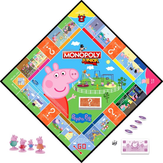 Thumbnail van een extra afbeelding van het spel Monopoly Junior Peppa Pig - Bordspel