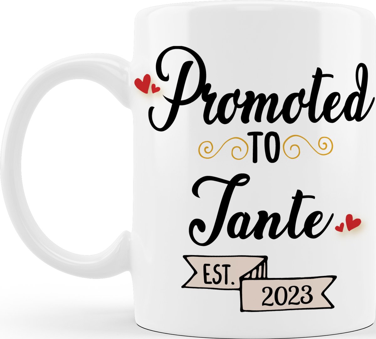 Mok Promoted to Tante - Beker - Kraamcadeau - Cadeau voor Tante - Zwangerschap aankondiging - Gratis Inpak Service