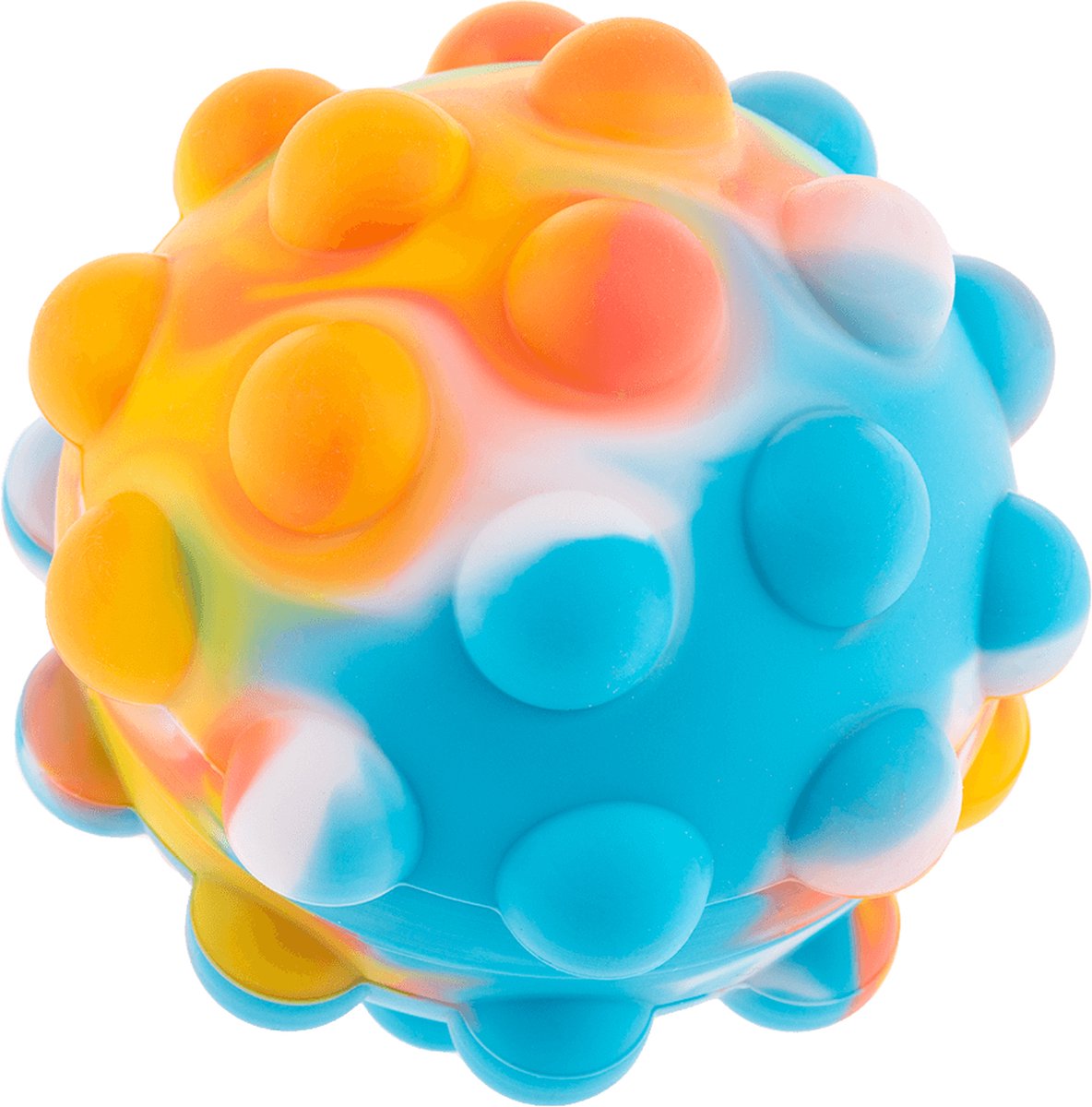 Fidget Pop Ball - Meerdere kleuren - Rainbow - ca. 7 cm - 1 stuk