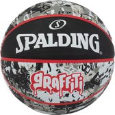 Spalding Graffiti (Size 7) Basketbal Heren - Zwart / Rood | Maat: 7