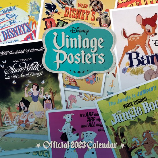 Calendrier des Posters Vintage Disney 2023