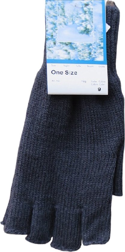 Handschoen met halve vingers van alpaca en leer MACHA - Alpaca Fashion