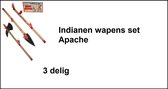Indianen wapens set Apache assortie - indiaan wapen bijl speer mes wilde westen