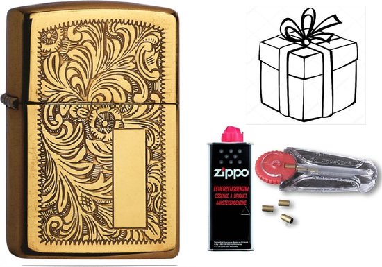 Foto: Geschenkset zippo zippo met zippo benzine en vuursteentjes uniek cadeau