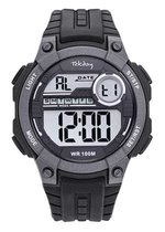 Tekday-Digitaal horloge-Zwarte Silicone band-waterdicht-sporten/zwemmen-43MM-Sportief