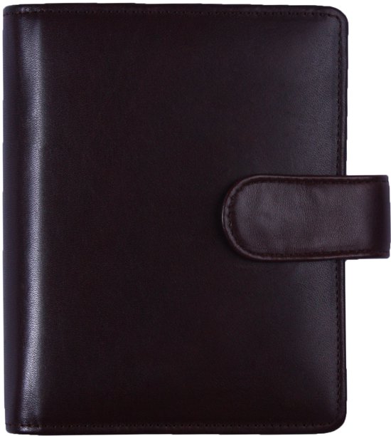 Lege bruine leren pocket plank - opbergrek voor aan de muur Lege bruine leren pocket plank - opbergrek voor aan de muur