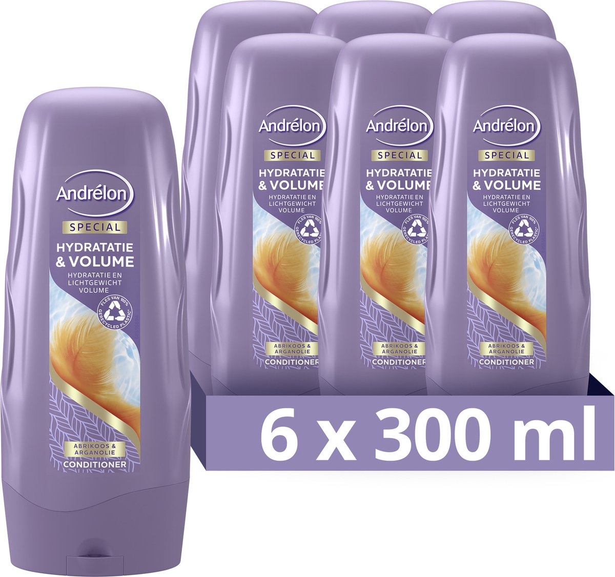 Andrélon Special Hydratatie & Volume Conditioner -​ 6 x 300 ml - Voordeelverpakking