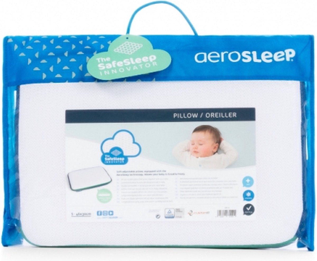 uitbreiden Chronisch Begin AeroSleep® SafeSleep 3D hoofdkussen voor baby & kleuter - medium - 50 x 35  x cm | bol.com