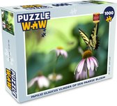 Puzzel Papilio glaucus vlinder op een paarse bloem - Legpuzzel - Puzzel 1000 stukjes volwassenen