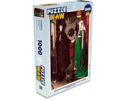 Puzzel Portret van Giovanni Arnolfini en zijn vrouw - Schilderij van Jan van Eyck - Legpuzzel - Puzzel 1000 stukjes volwassenen