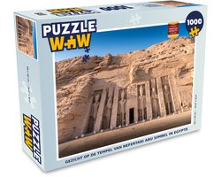 Puzzel Gezicht op de tempel van Nefertari Abu Simbel in Egypte - Legpuzzel - Puzzel 1000 stukjes volwassenen