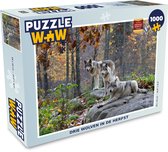 Puzzel Wolven - Rots - Bos - Legpuzzel - Puzzel 1000 stukjes volwassenen