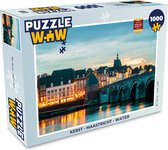 Puzzel Kerst - Maastricht - Water - Legpuzzel - Puzzel 1000 stukjes volwassenen - Kerst - Cadeau - Kerstcadeau voor mannen, vrouwen en kinderen