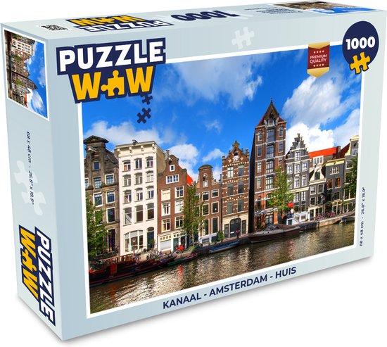 Puzzle Canal - Amsterdam - Maison - Puzzle - Puzzle 1000 pièces
