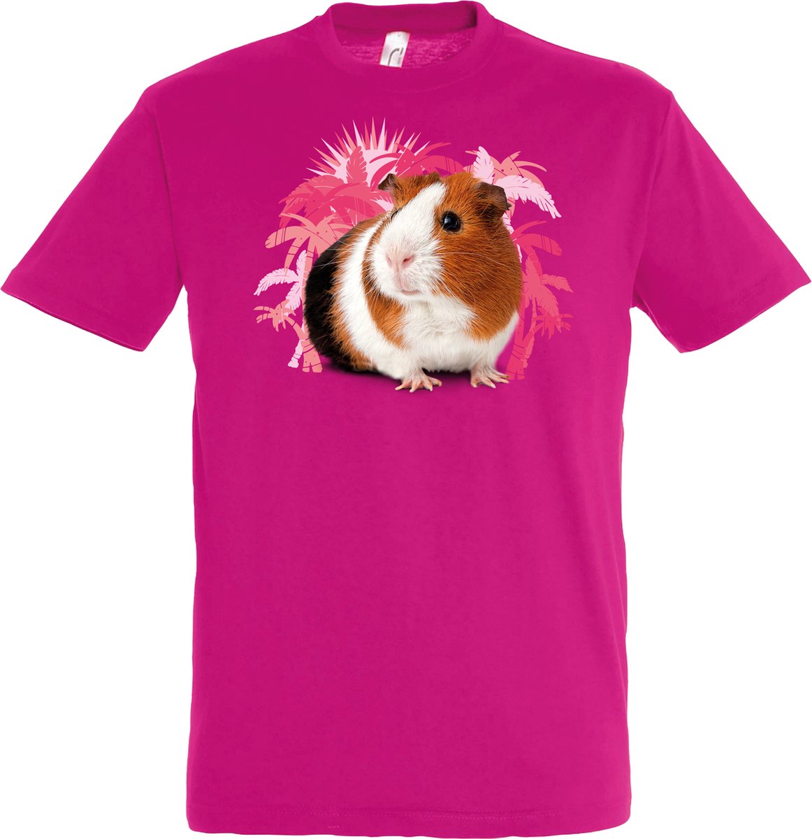 Plenty Gifts T-shirt Guinea Pigs Fuchsia L