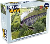 Puzzel Een stoomlocomotief op een spoorbrug - Legpuzzel - Puzzel 1000 stukjes volwassenen