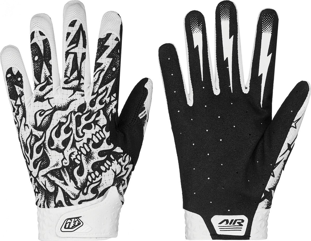 Troy Lee Designs Air Handschoenen, wit/zwart