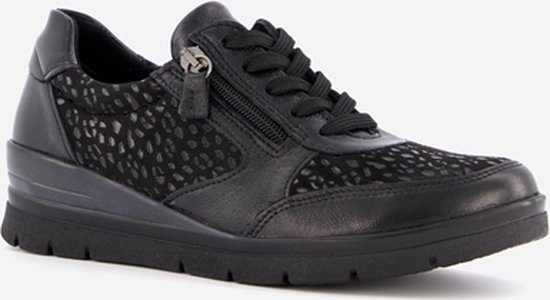 Natuform dames sneakers - Zwart - Maat 38 - Echt leer - Uitneembare zool |  bol.com