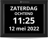 Trendwares - Dementieklok - 8-inch Digitale Dementieklok met Datum, Tijd en Alarm - Digitale Kalender - Zwart tweedehands  Nederland