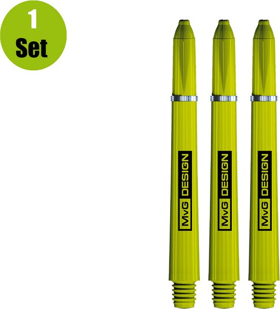 WINMAU - Michael van Gerwen MvG Korte Groen en Zwart - 1 set per verpakking (in totaal 3 Dart schachten) van Winmau — afbeelding 3