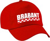 Brabant cap/pet rood voor dames en heren - Brabant provincie baseball cap - Brabant carnaval pet