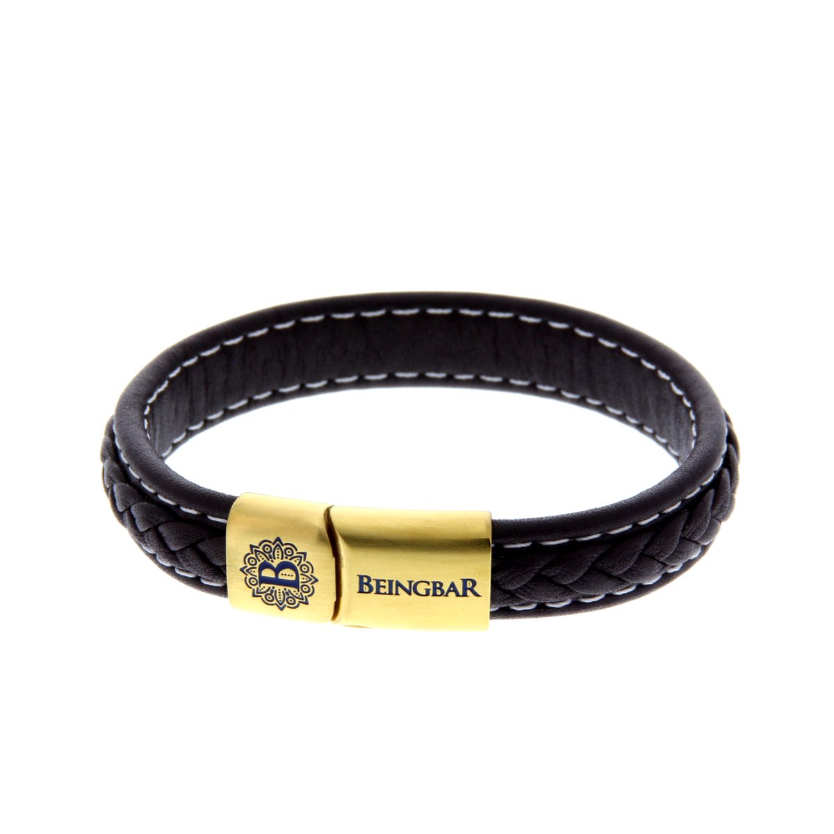 BEINGBAR Bracelet Armband BNGBR034 100109 L 21cm (bruin)
