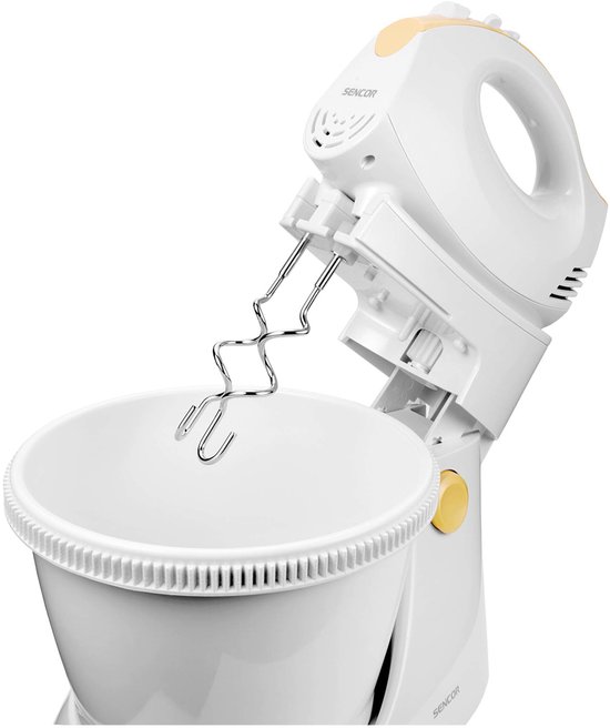 Sencor SHM 5330 EUE3 mixer Handmixer 500 W Wit, Geel van Sencor — afbeelding 5