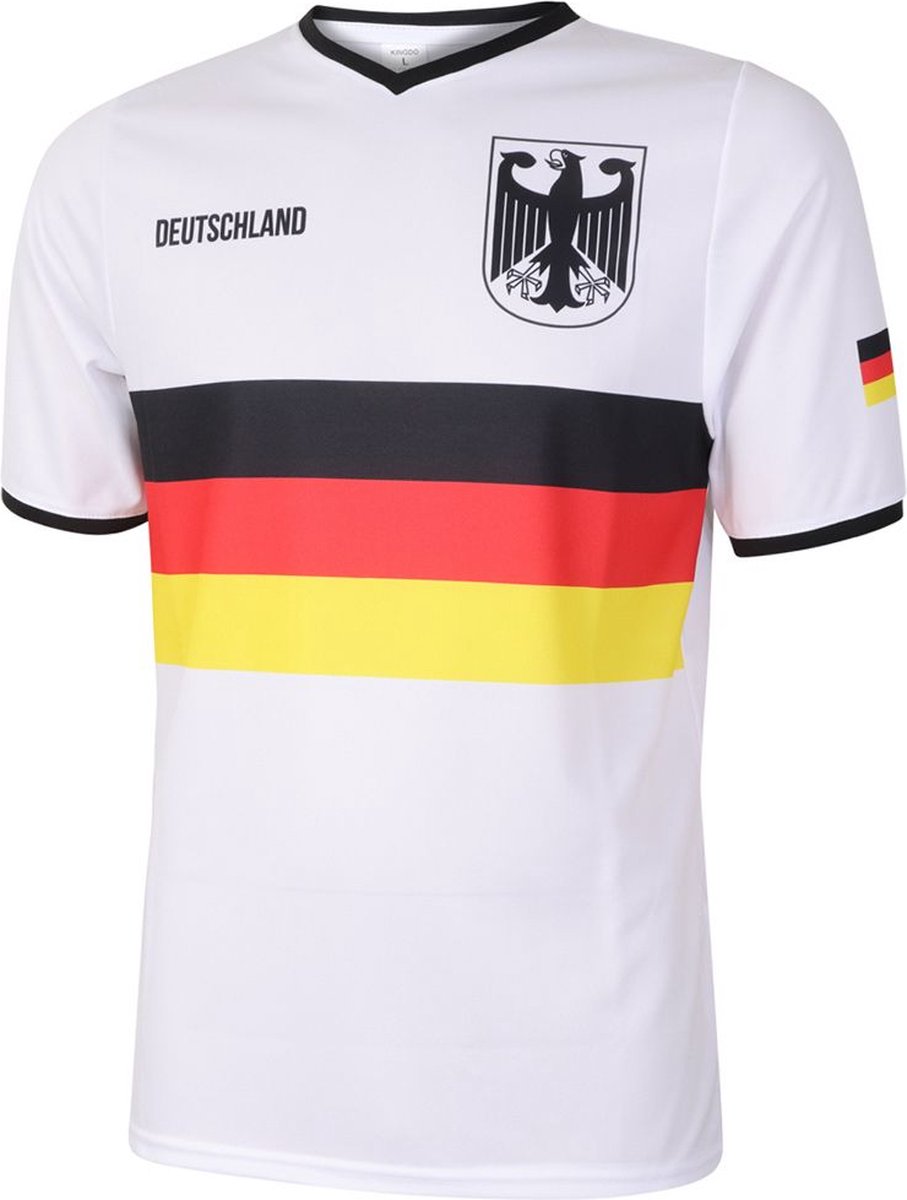 Duitsland Voetbalshirt Thuis - Vlag - Voetbalshirts Kinderen - Jongens en Meisjes - Sportshirts - Volwassenen - Heren en Dames - Maat M