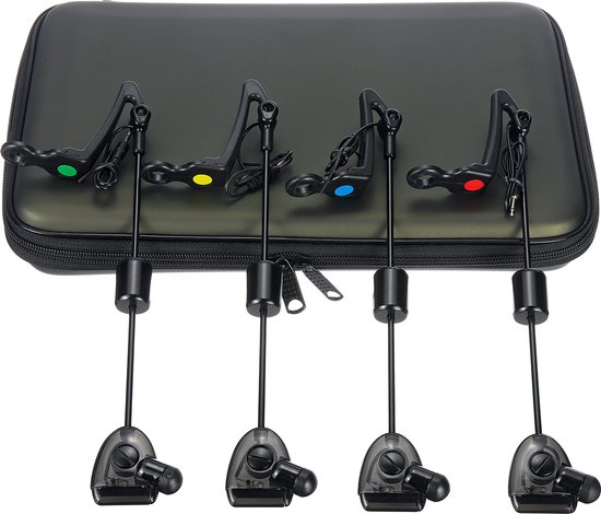 Hirisi Tackle Karpervissen Swinger, 4 stuks beschermhoezen, led