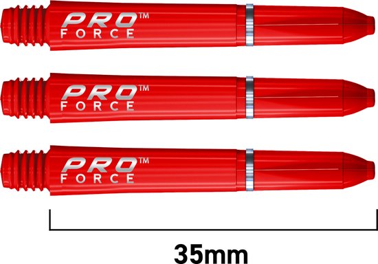WINMAU - Pro Force Dartschachten Rood, Korte - 1 set per pakket (3 Dartschacht in totaal) van Winmau — afbeelding 2