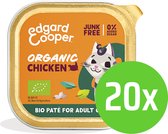 20x Edgard & Cooper Adult Pâté Poulet Bio 85 grammes