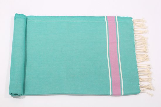 Serviette hamam Kids Turquoise Violet - 140x70cm - serviette de plage enfant fine - serviettes à séchage rapide - serviette sauna - petite serviette hammam - serviette de voyage - serviette de bain
