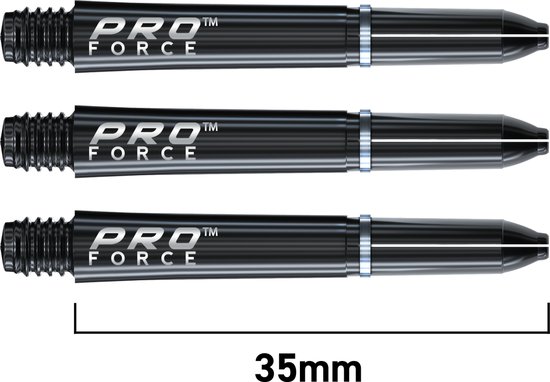 WINMAU - Pro Force Dartschachten Zwart, Korte - 1 set per pakket (3 Dartschacht in totaal) van Winmau — afbeelding 2