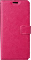Bookcase Geschikt voor: Oppo A5 2020 / A9 2020 Roze - portemonnee hoesje - ZT Accessoires