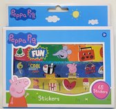 Peppa Pig sticker set - Blauw / Multicolor - Papier - 65 Stickers - Creatief - Sticker - Kleuren - Knutselen - DIY