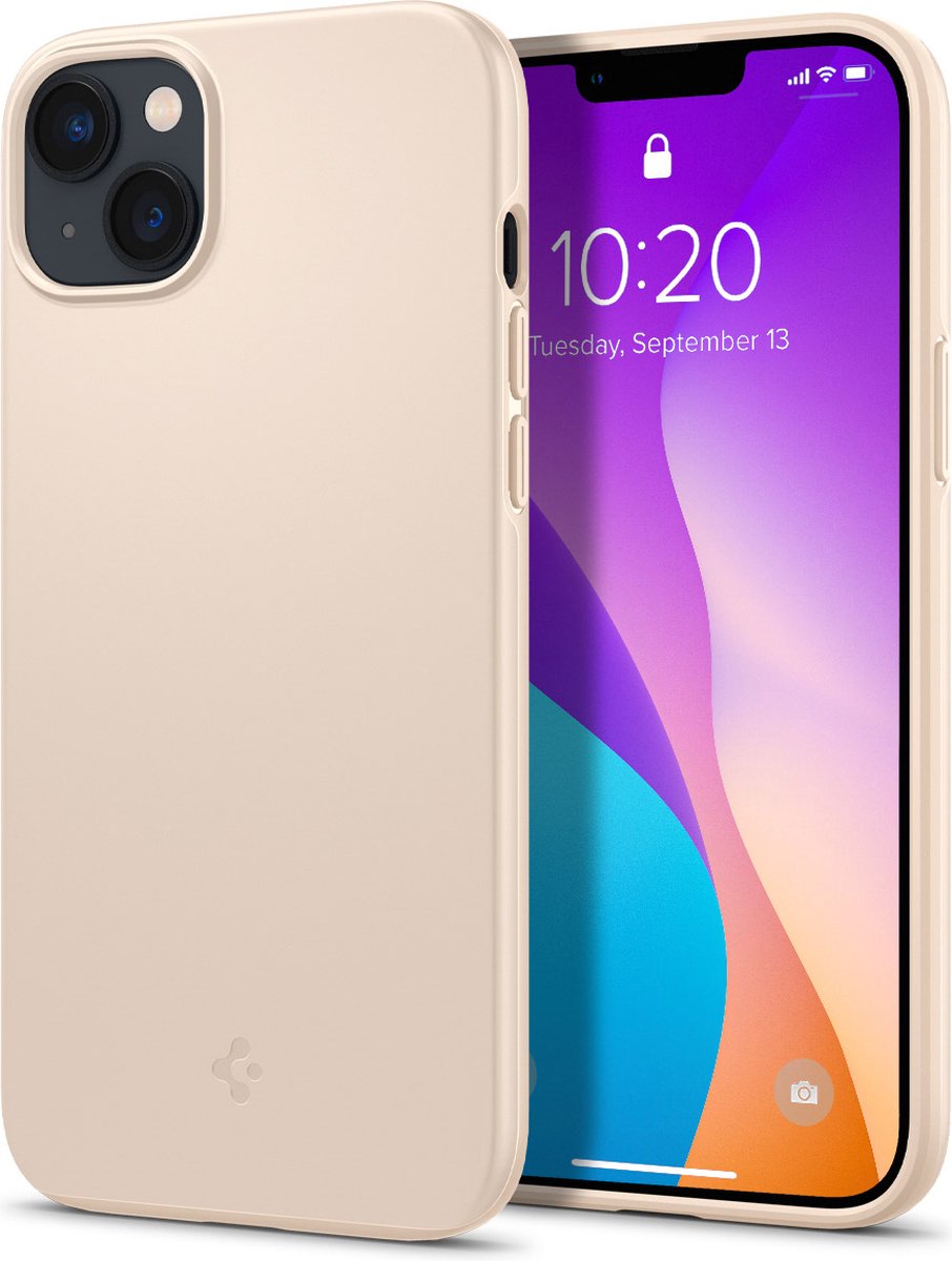Spigen Thin Fit Apple iPhone 14 Plus Hoesje Back Cover Beige