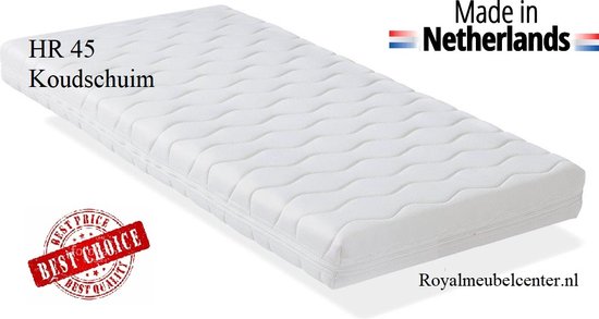 HR 45 80x160x10 cm Koudschuim matras met anti-allergische wasbare hoes Royalmeubelcenter.nl ®