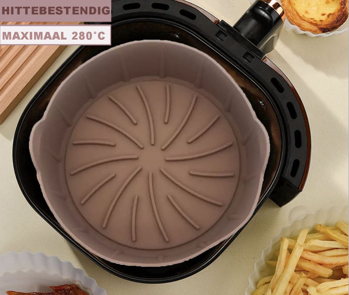 VDW HOME Plateau en Siliconen Airfryer - Plateau Air Fryer - Accessoires de  vêtements