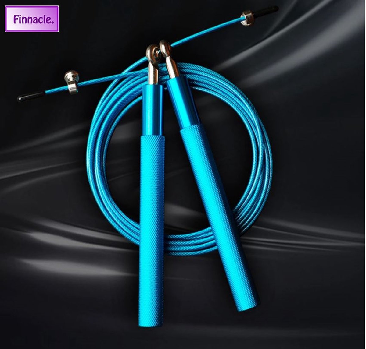 Finnacle - Springtouw - Jump rope - Crossfit - Hoge Snelheid - Duurzaam Staal Slijtvast ontwerp - Blauw