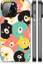 Telefoonhoesje iPhone 14 Pro Max TPU Back Cover met Zwarte rand Bears